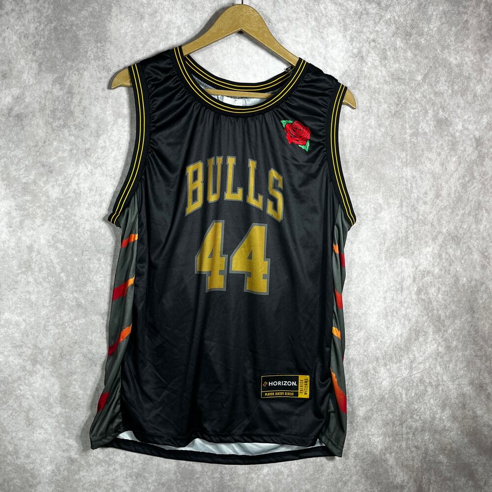 Chicago Bulls Stadium Giveaway Jersey‎ Mens L Black Kick 10 Patrick Williams